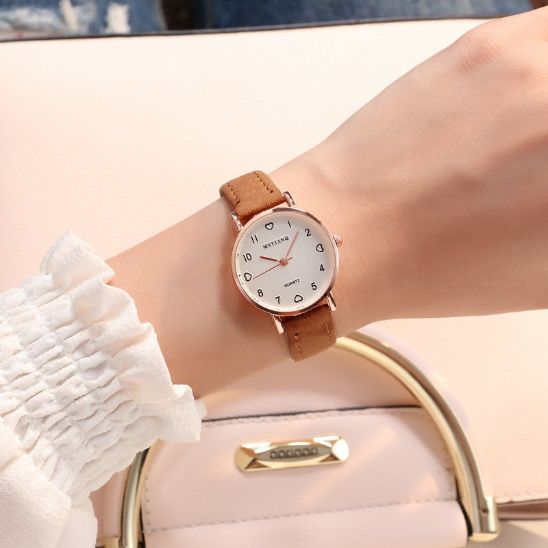 Montre Bracelet Cuir Femme Vintage