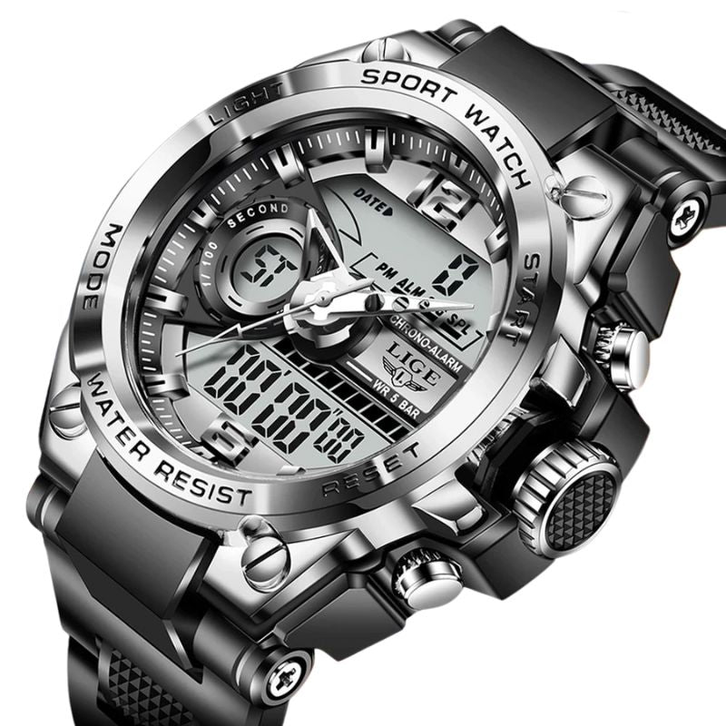 Montre à Double affichage Vintage Pour Homme