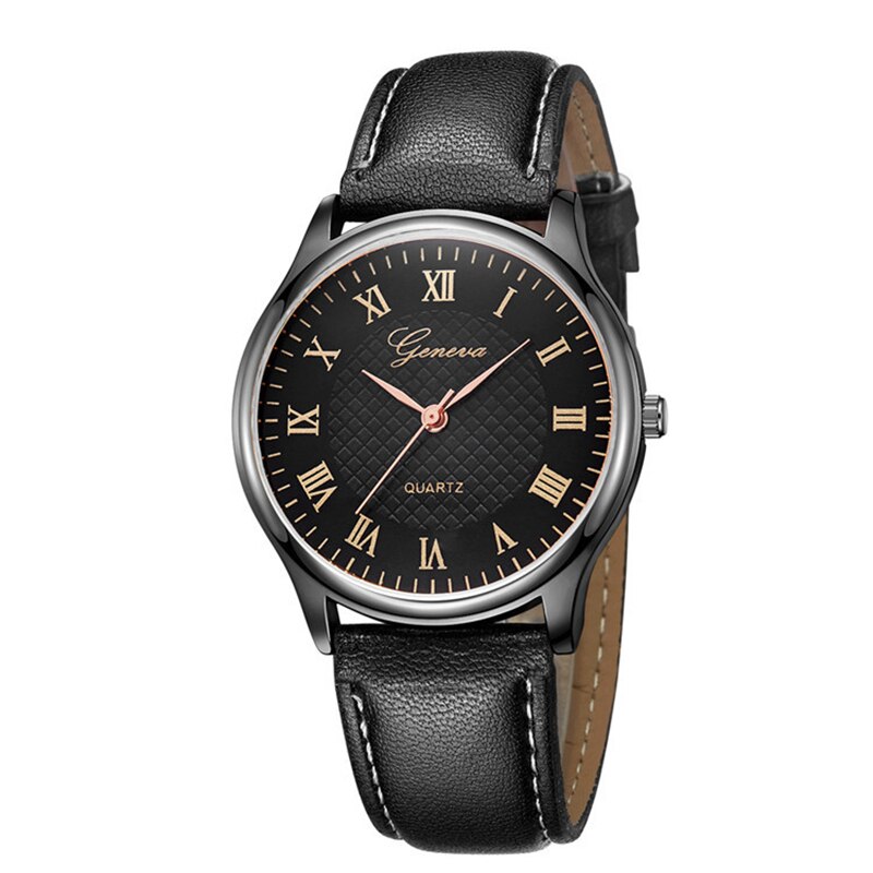 Montre avec Cadran rond Vintage Pour homme