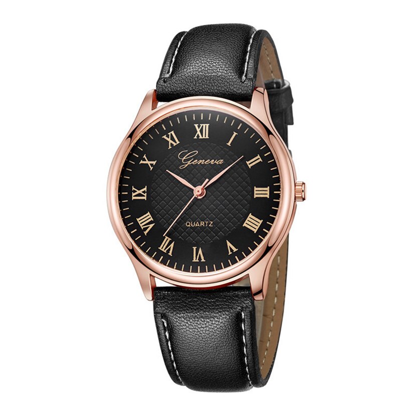 Montre avec Cadran rond Vintage Pour homme