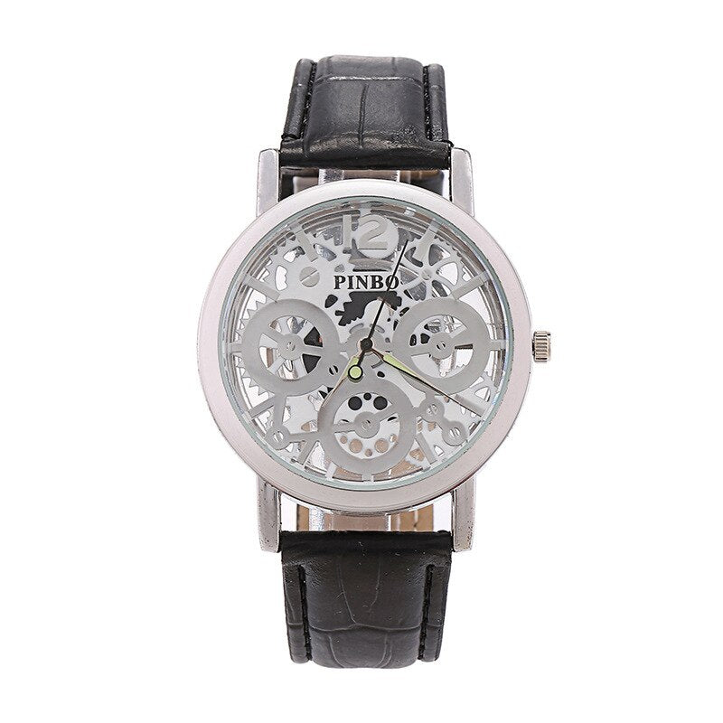 Montre Vintage à Squelette transparent pour Homme
