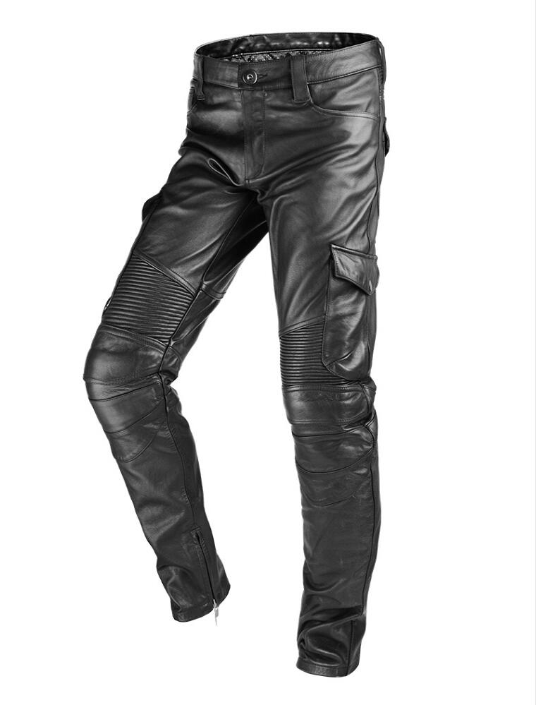 Pantalon Cuir Moto Vintage