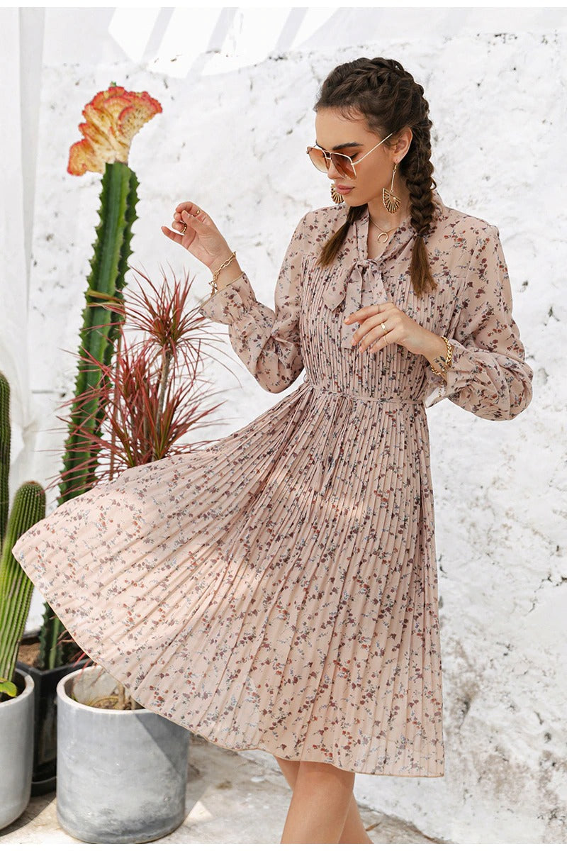 Robe de Cérémonie Vintage Fleurie