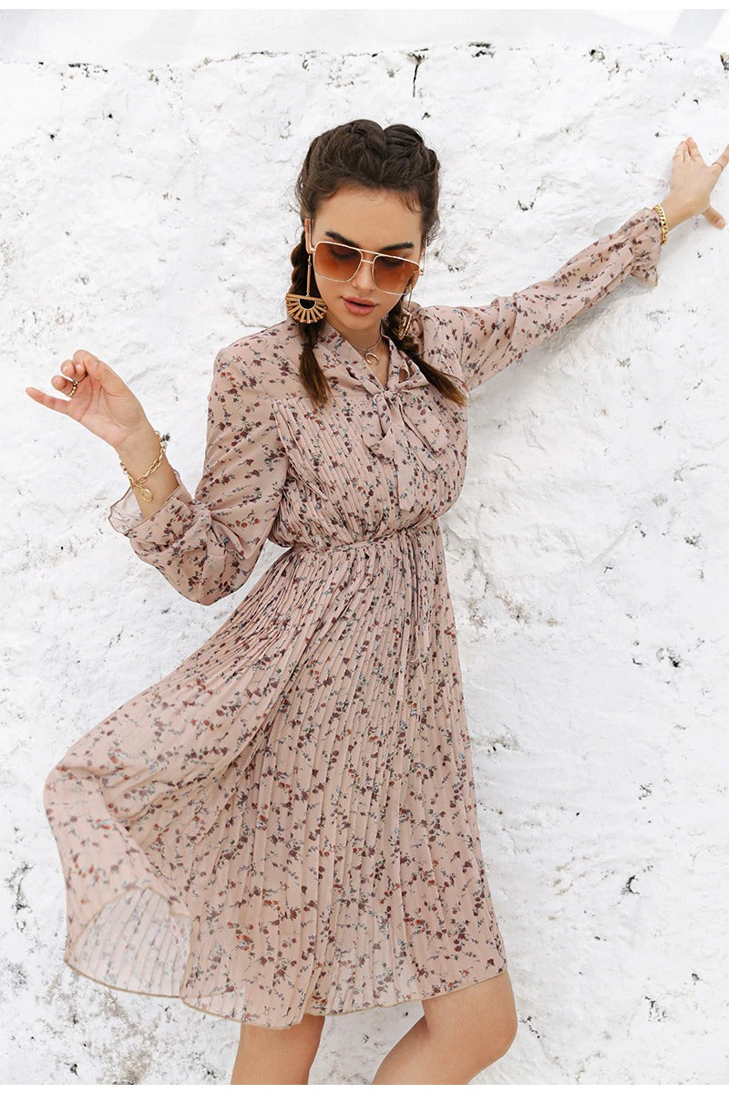 Robe de Cérémonie Vintage Fleurie