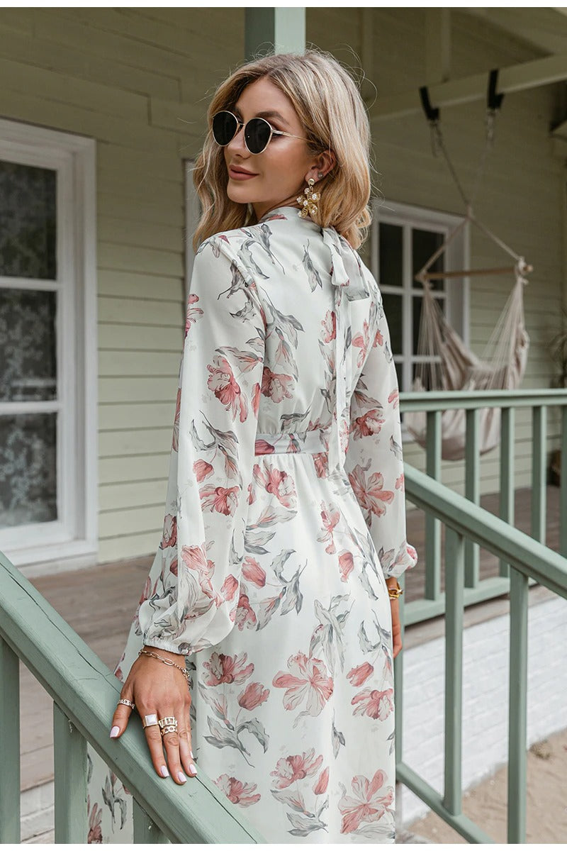 Robe Fleur Rose Vintage