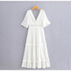Robe Longue Blanche Dentelle Vintage