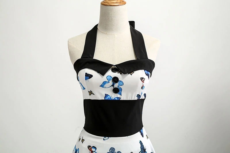 Robe Vintage - Pin-Up Papillon