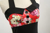 Robe Vintage Pin-Up Rouge Fleurs