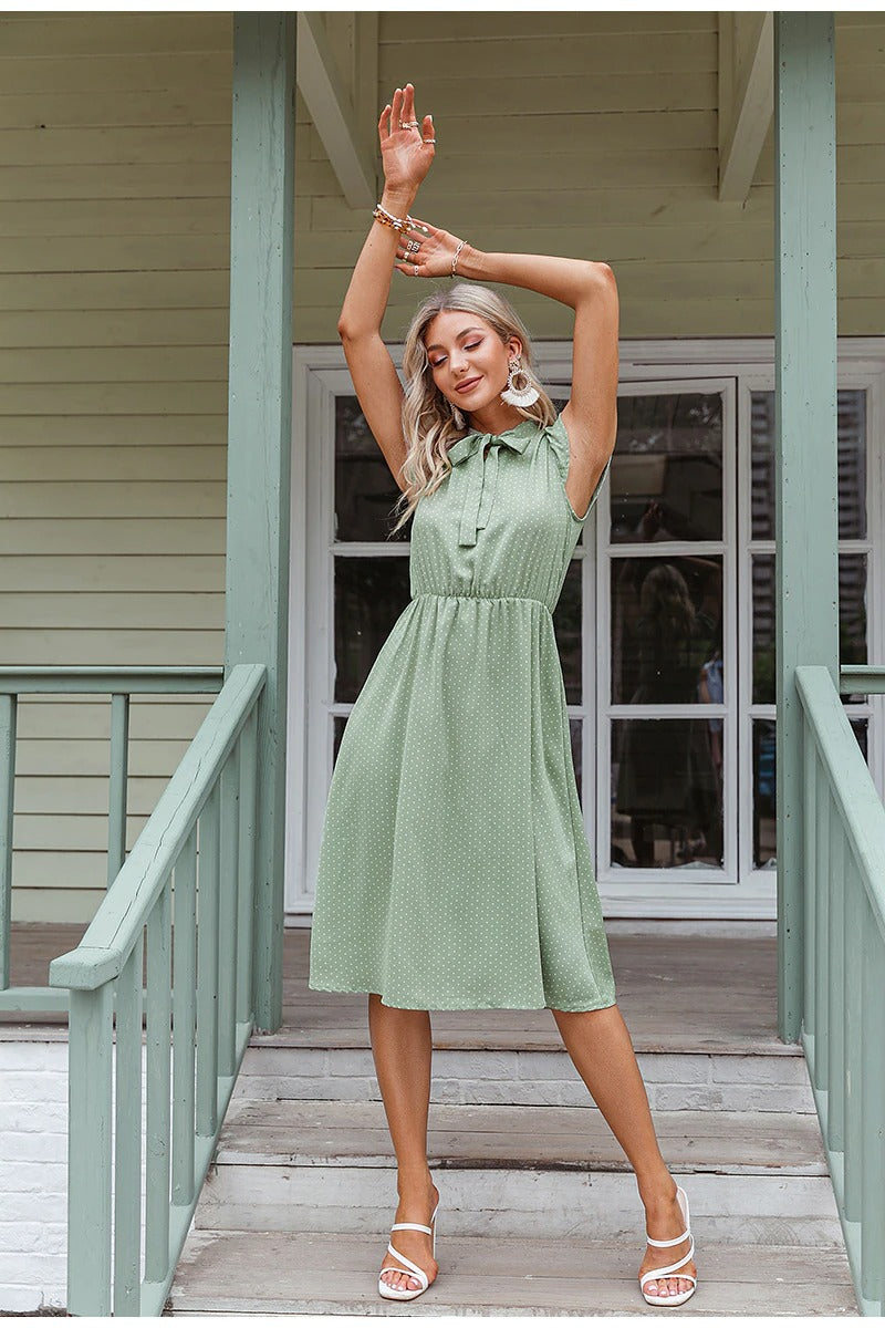 Robe Vintage Vert Pomme