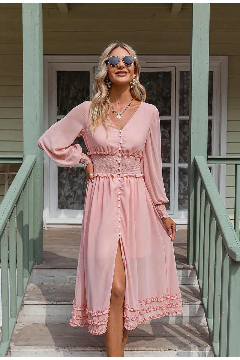 Robe Mousseline Longue Vintage