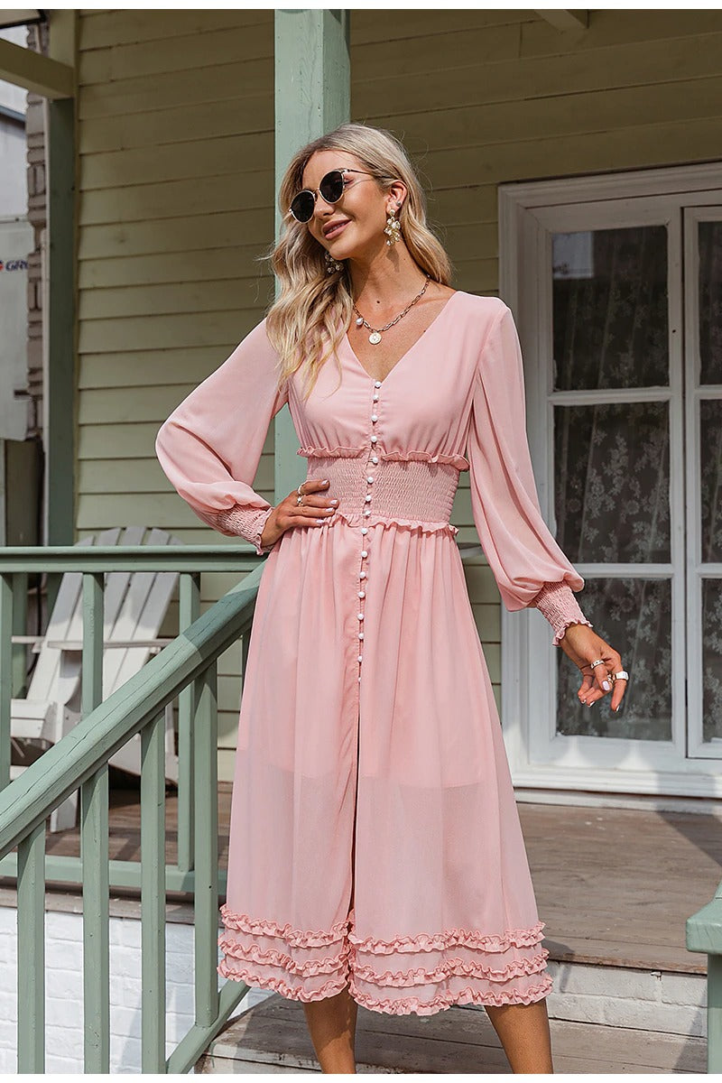 Robe Mousseline Longue Vintage