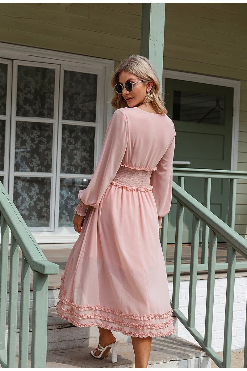 Robe Mousseline Longue Vintage