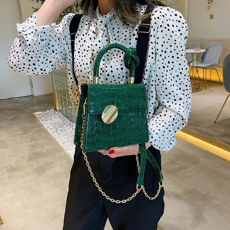 Sac à Main Vert Émeraude Vintage