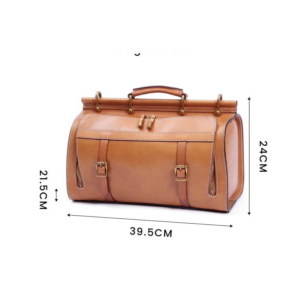 Sac Diligence Cuir Vintage