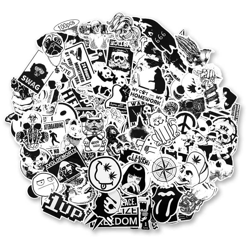 Stickers Vintage Noir et Blanc