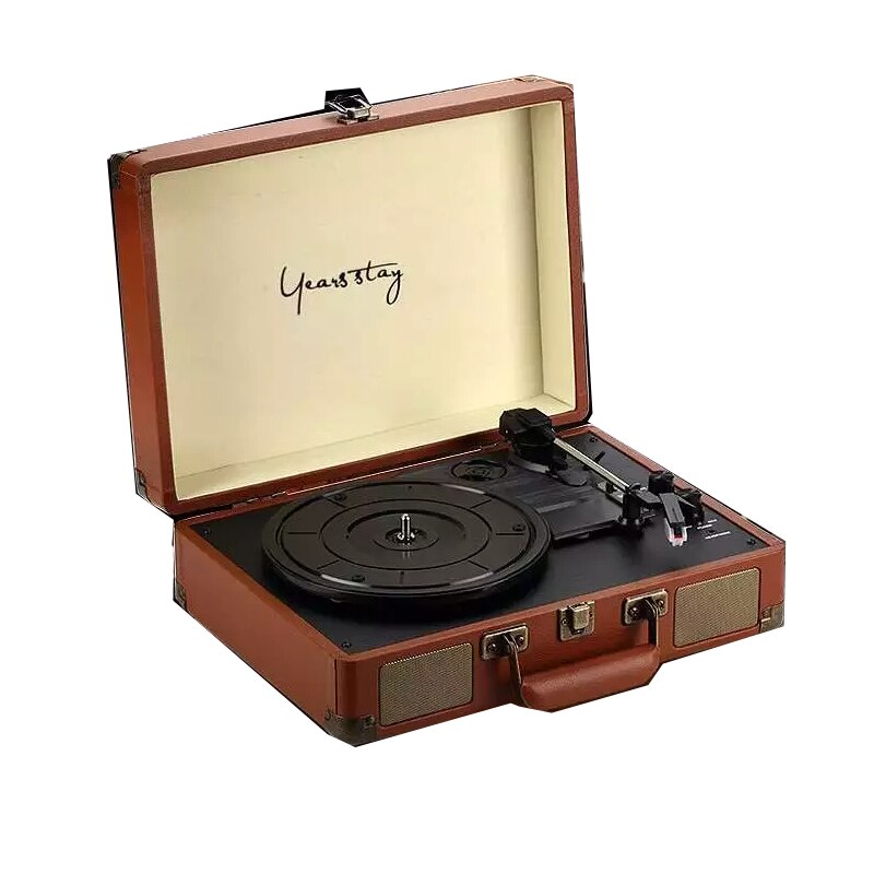 Tourne-disque Vintage En Bois - Modèle Générique Jz Ne Sais Pas - Fonctionnel Et Plein De Charme