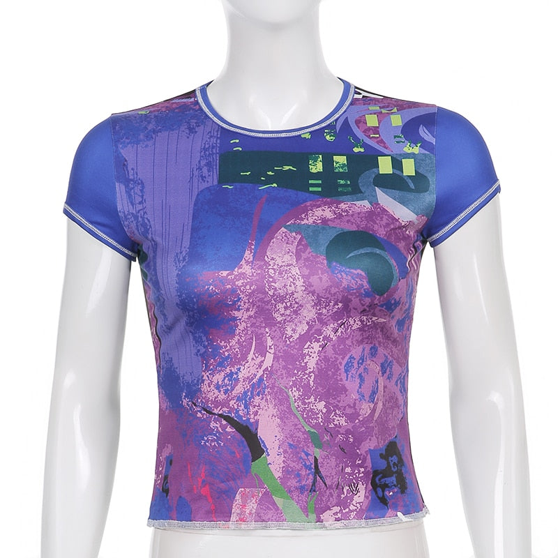 Haut stylé Vintage Femme imprimés