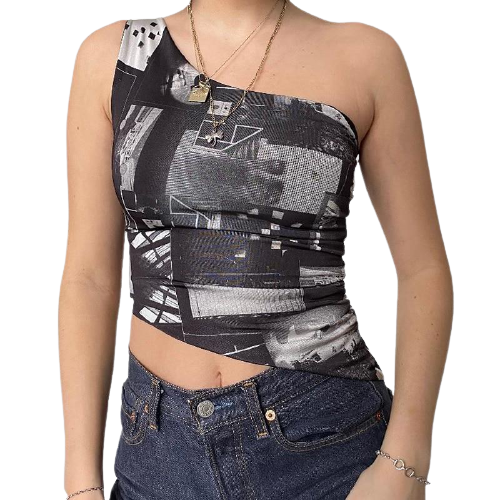 Haut stylé Vintage Femme imprimés