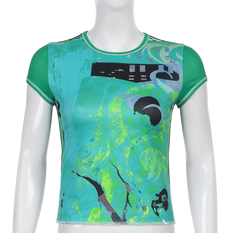 Haut stylé Vintage Femme imprimés