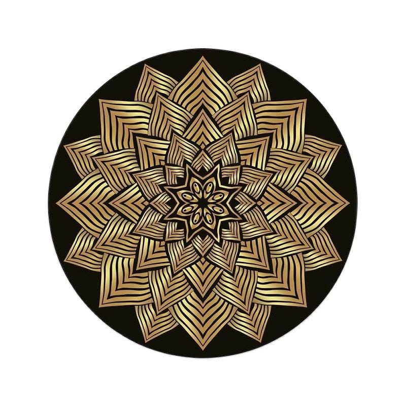 Tapis Rond Vintage Mandala