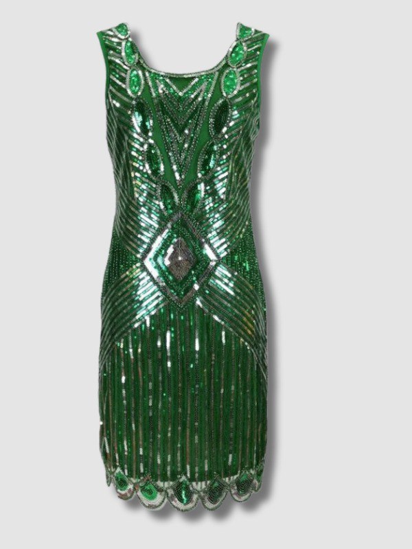 Robe Gatsby Courte Verte