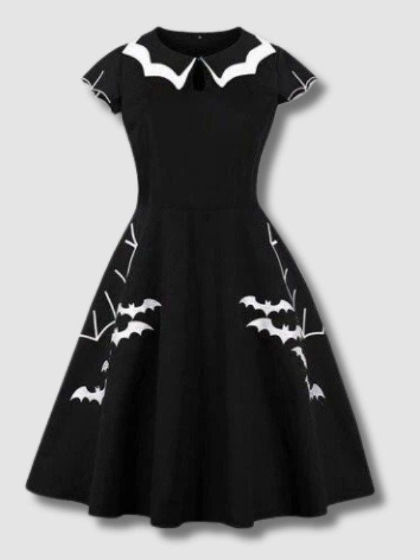 Robe Rockabilly Halloween Chauve-Souris