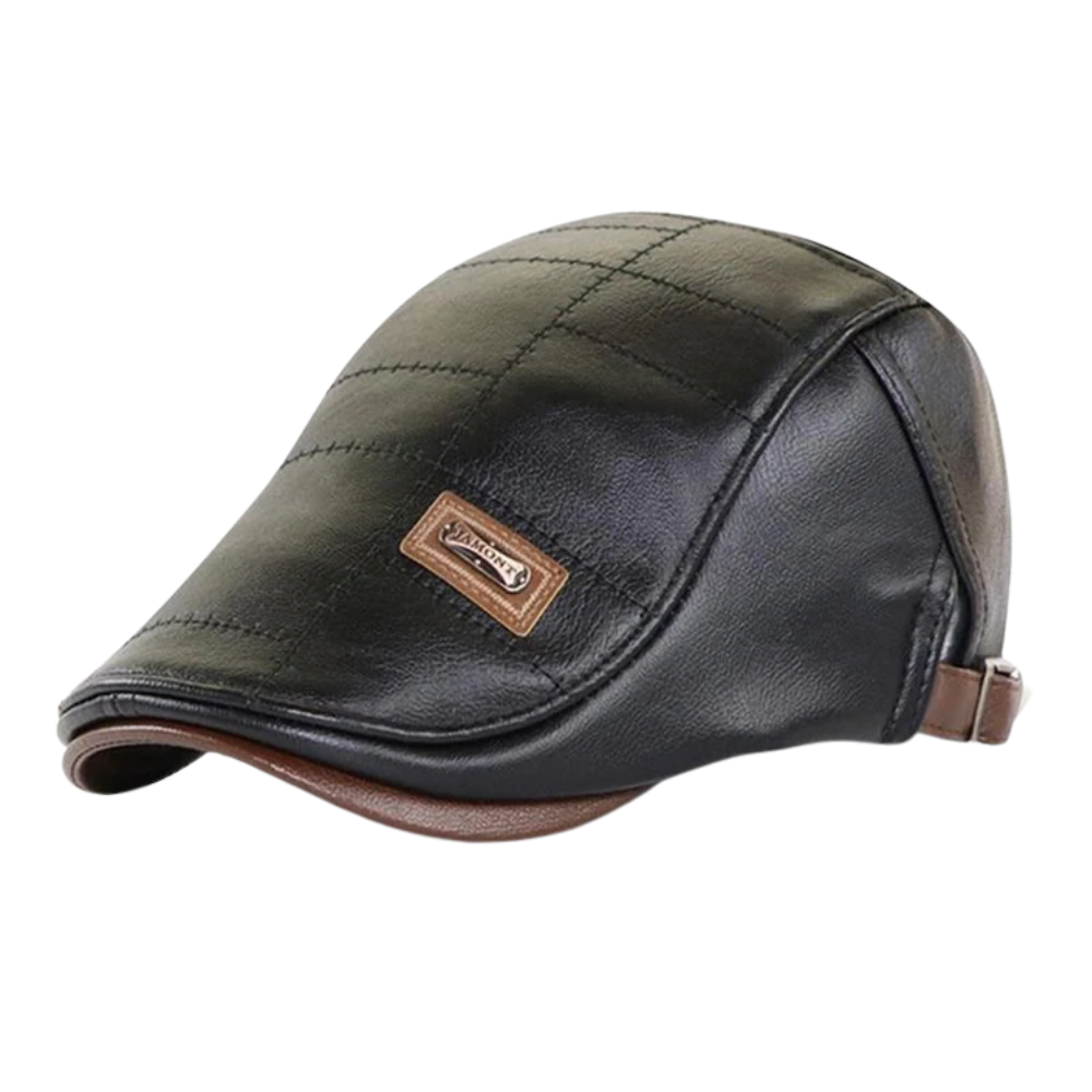 Men's Vintage Leather Flat Caps