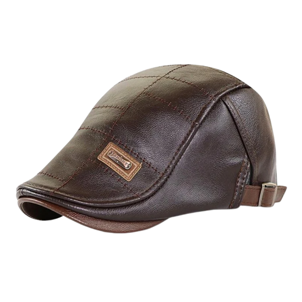Men's Vintage Leather Flat Caps