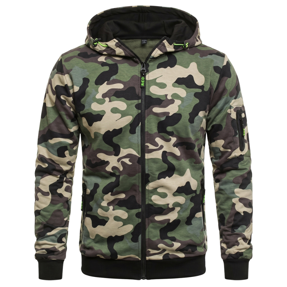 Sweat à Capuche Militaire Vintage