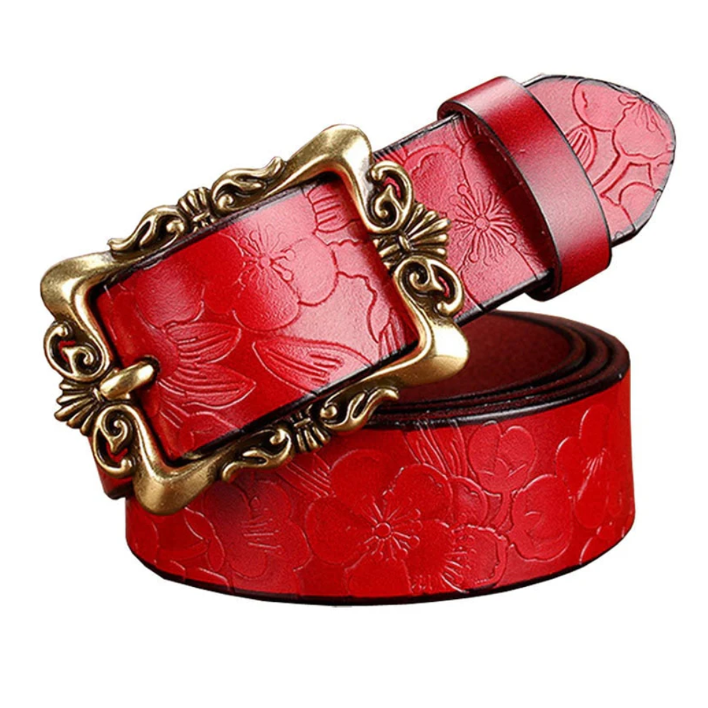 Ceinture Cuir Vintage Femme