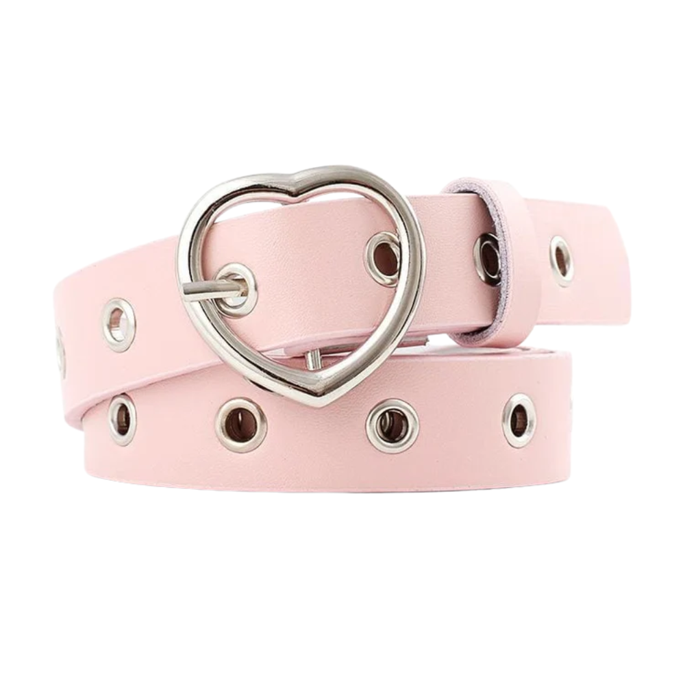 Ceinture Fantaisie Vintage Boucle en Coeur