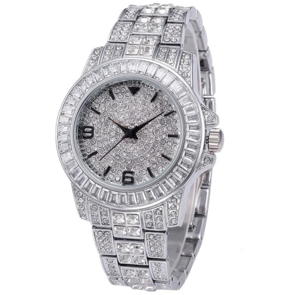 Vintage Men's Watch with Rhinestones