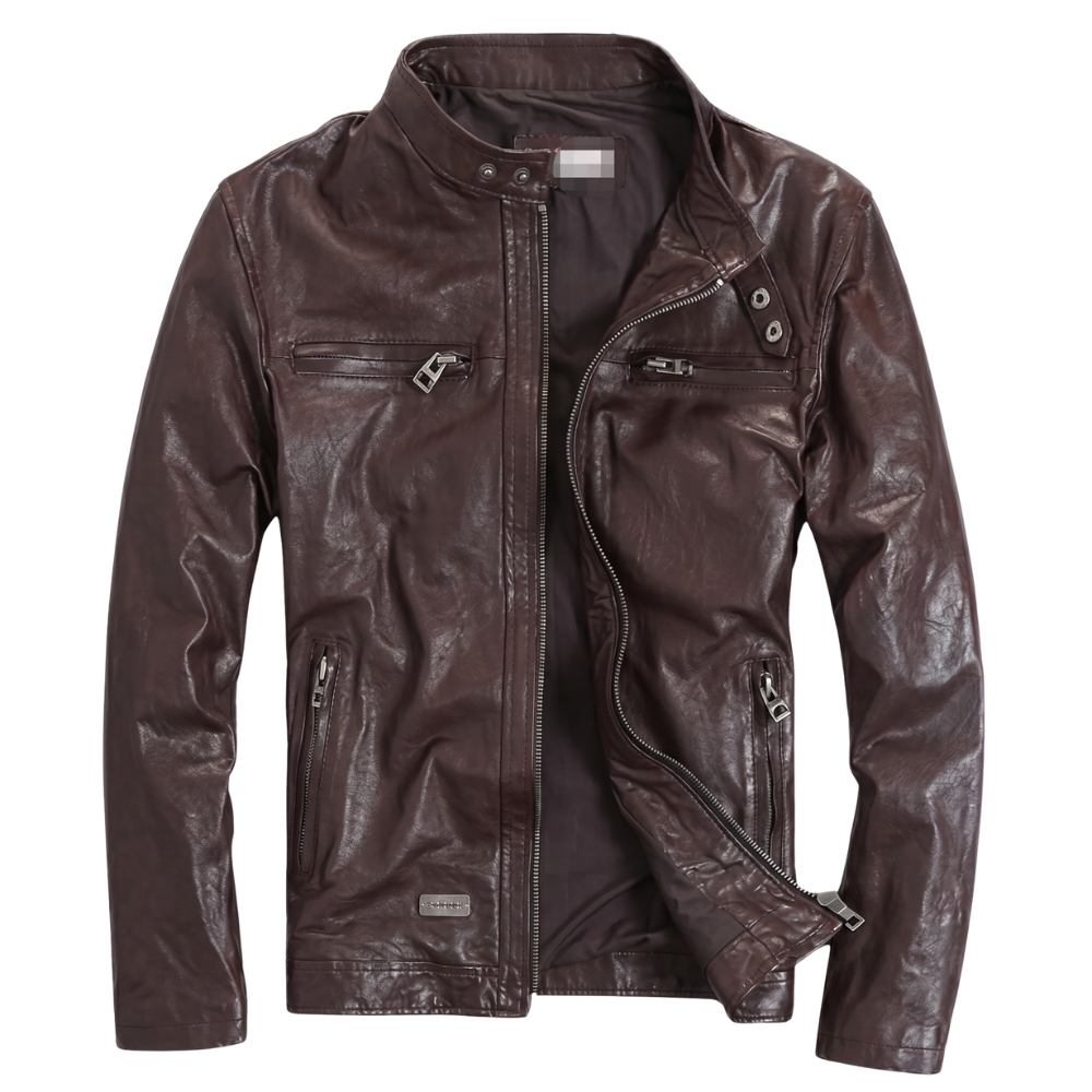 Veste Biker Homme Vintage