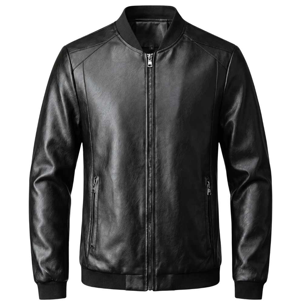 Veste Cuir Vintage Décontracté