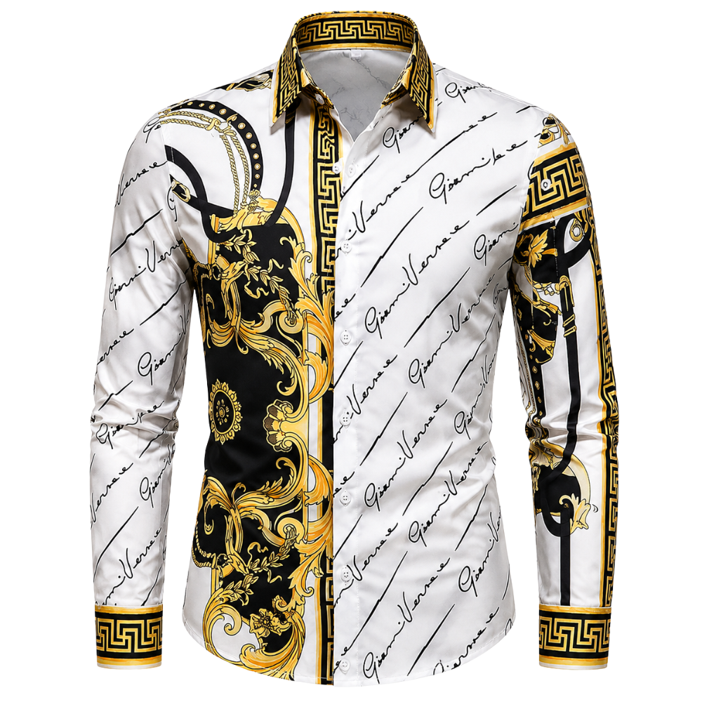 Chemise Homme Motif Baroque