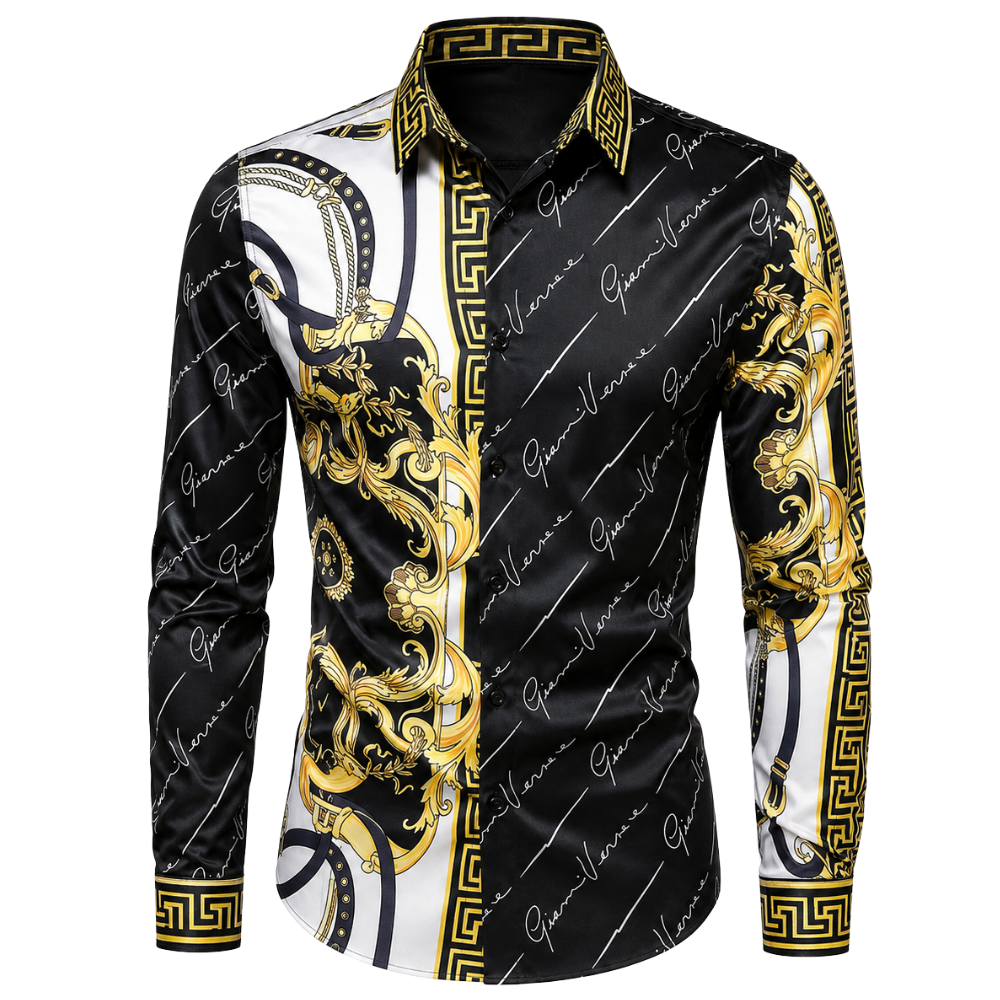 Chemise Homme Motif Baroque