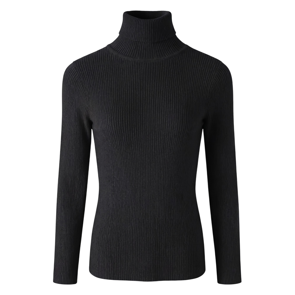 Pull Col Roulé Femme Laine Vintage