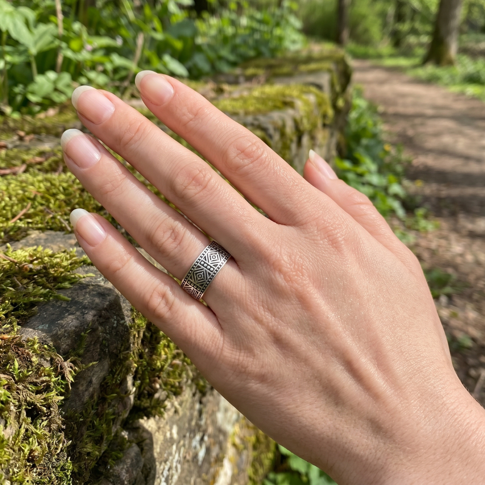 Bague Ouverte Ajustable Vintage