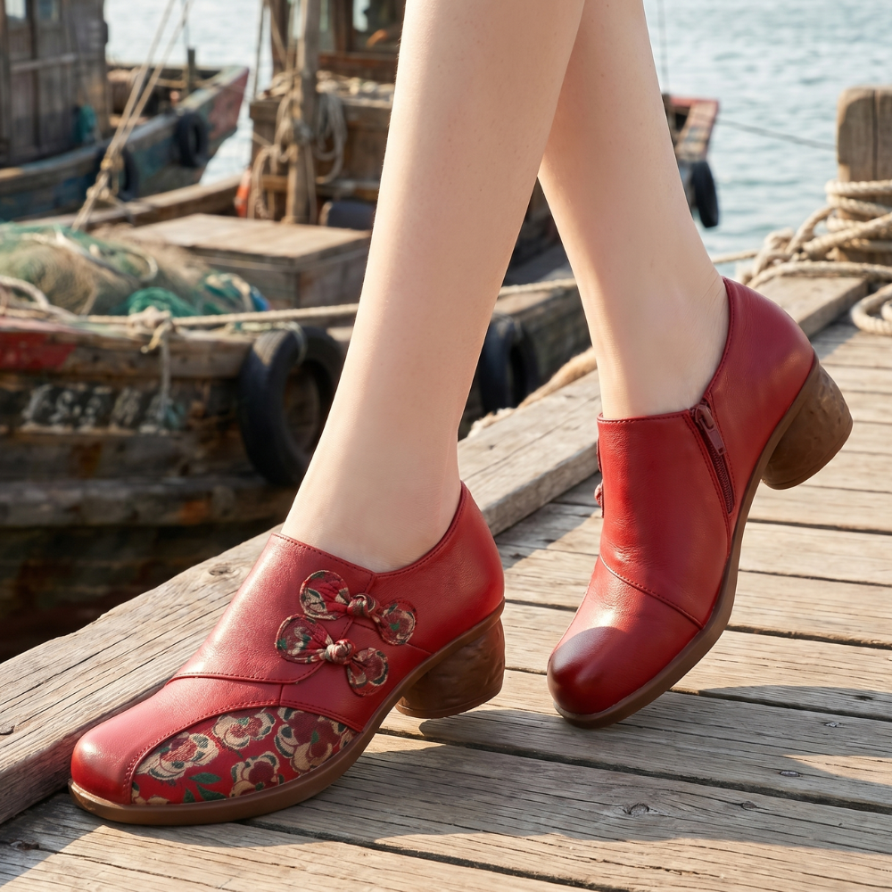 Escarpin Rouge Retro