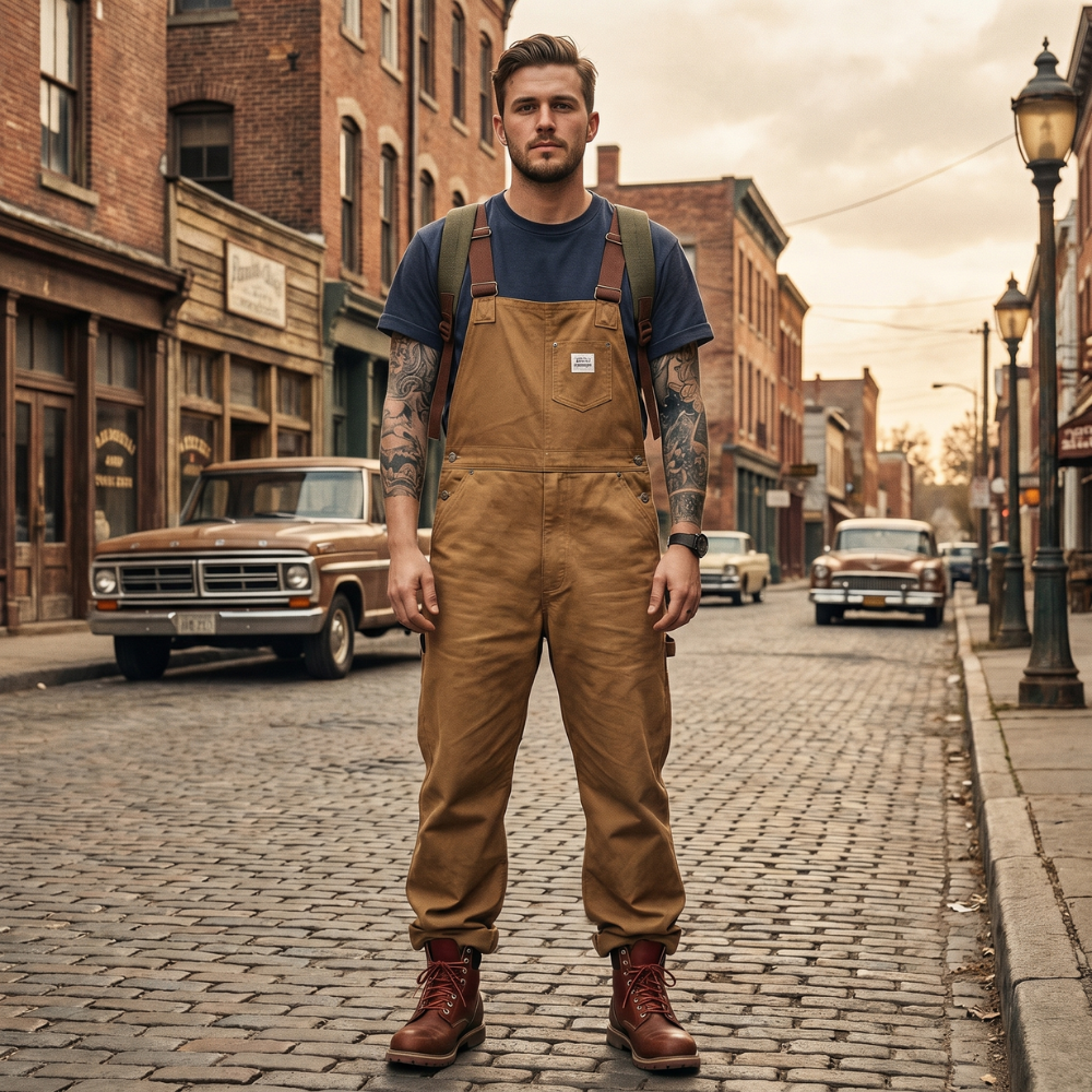 Salopette Homme Marron