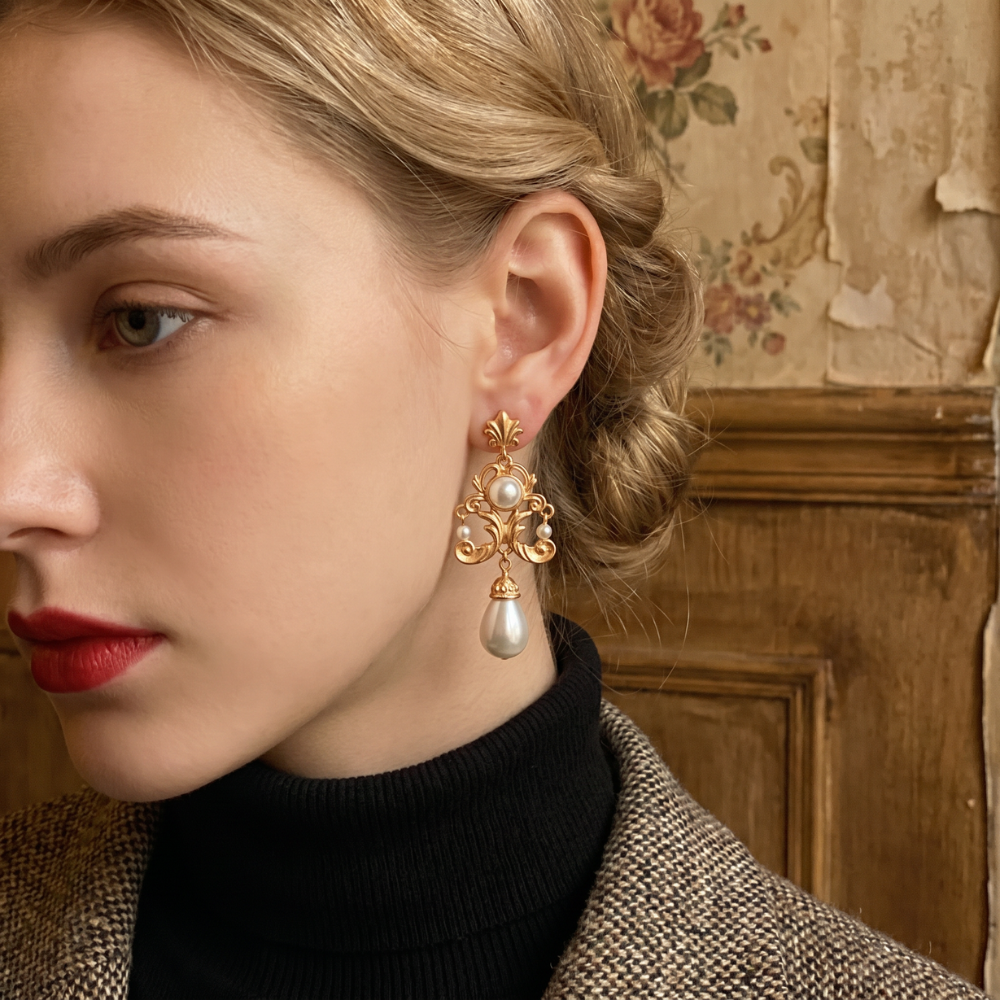 Boucles D’Oreilles Or Anciennes