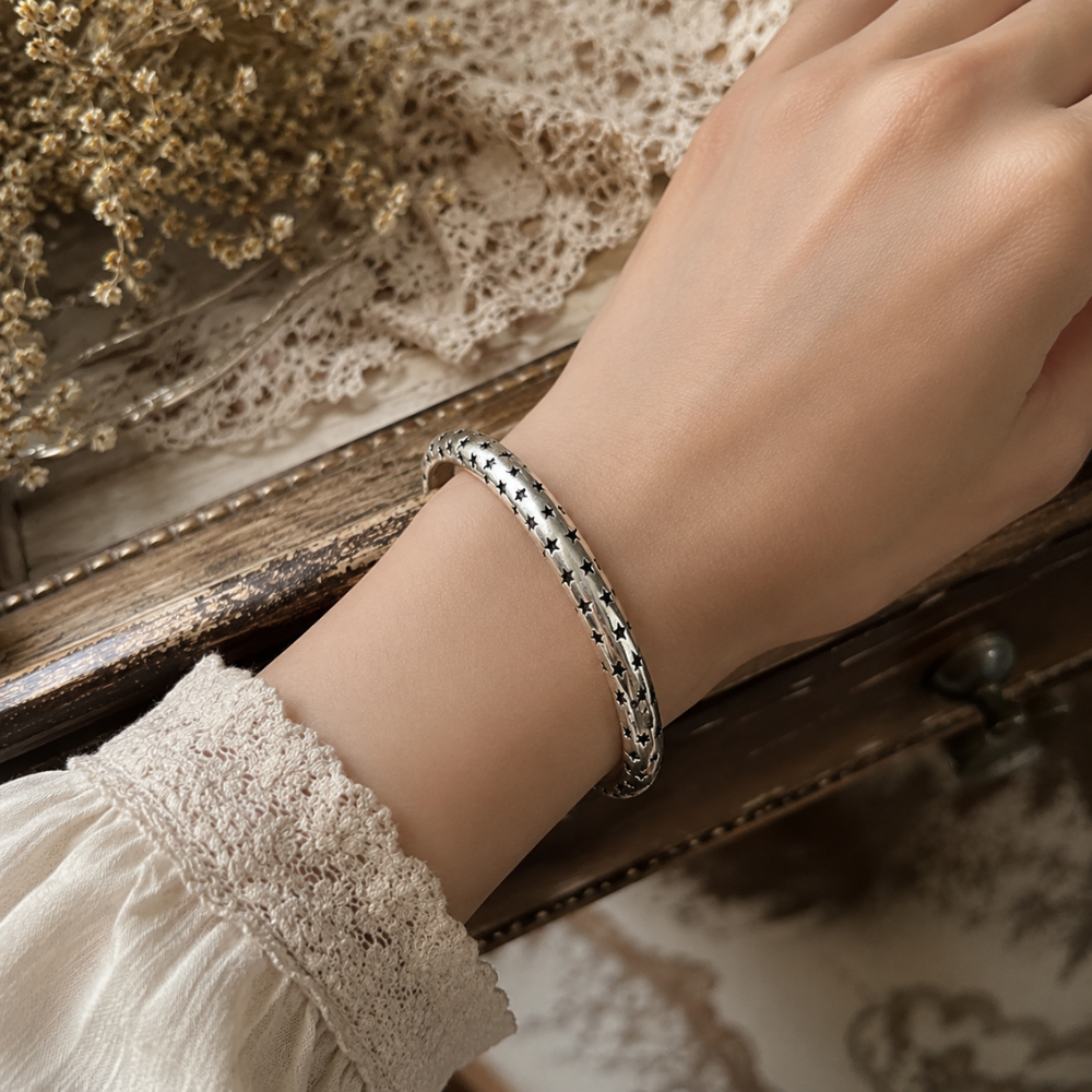 Bracelet Jonc Céleste Vintage