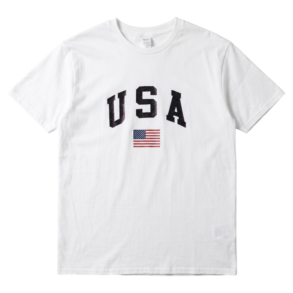T-shirt Drapeau Américain Vintage