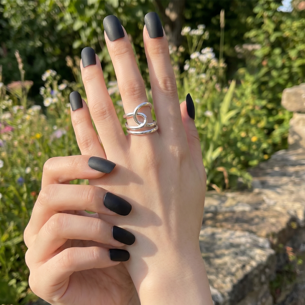 Bague Spirale Entrelacée Vintage