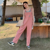 Women&#39;s Pink Denim Overalls