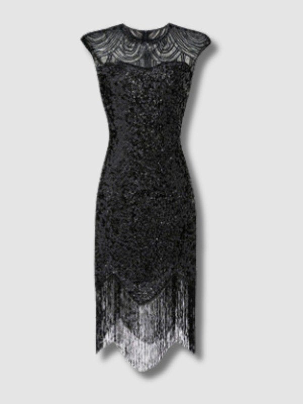 Robe de Soirée Perlée Vintage