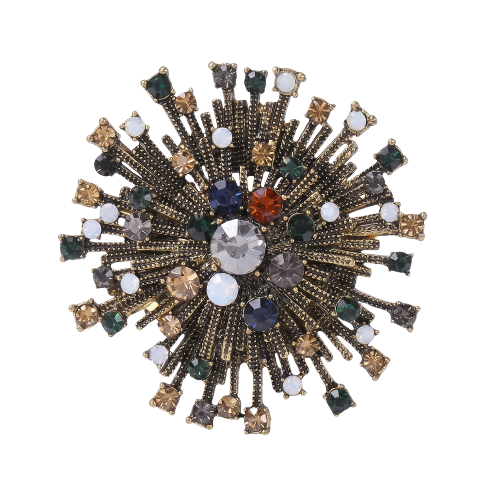 Vintage Rhinestone Diamond Brooch