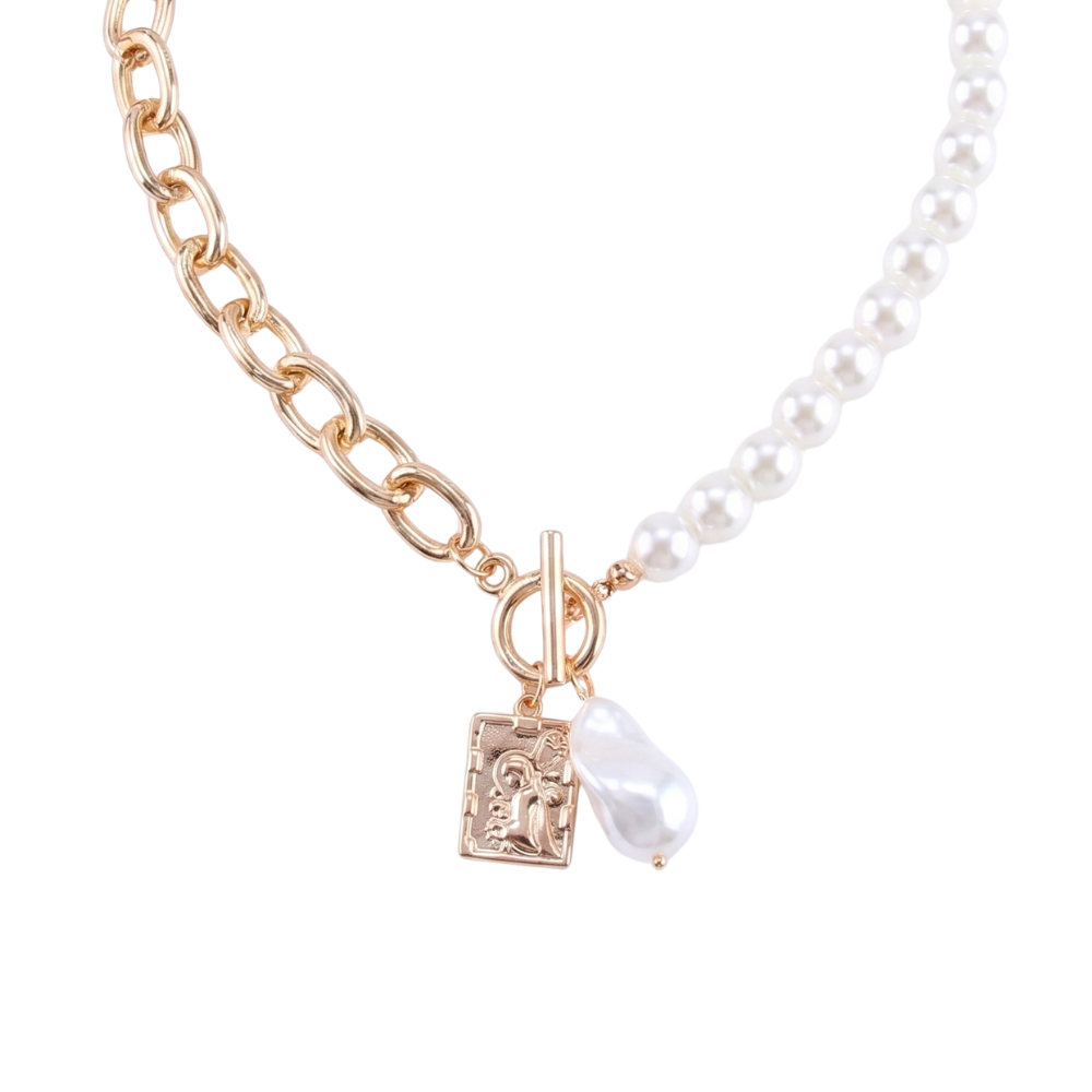 Collier Vintage Perle avec Pendentif