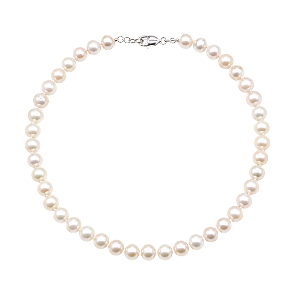 Collier Rétro en Perles Naturelles