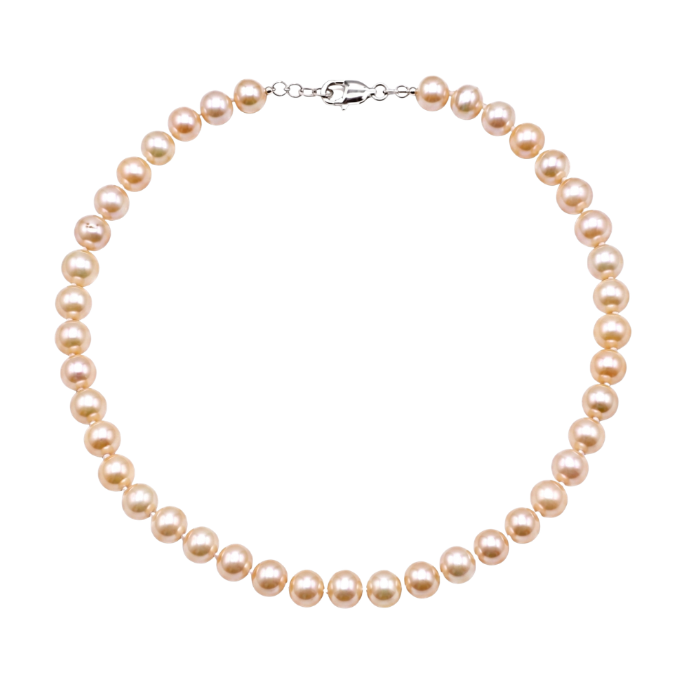 Collier Rétro en Perles Naturelles
